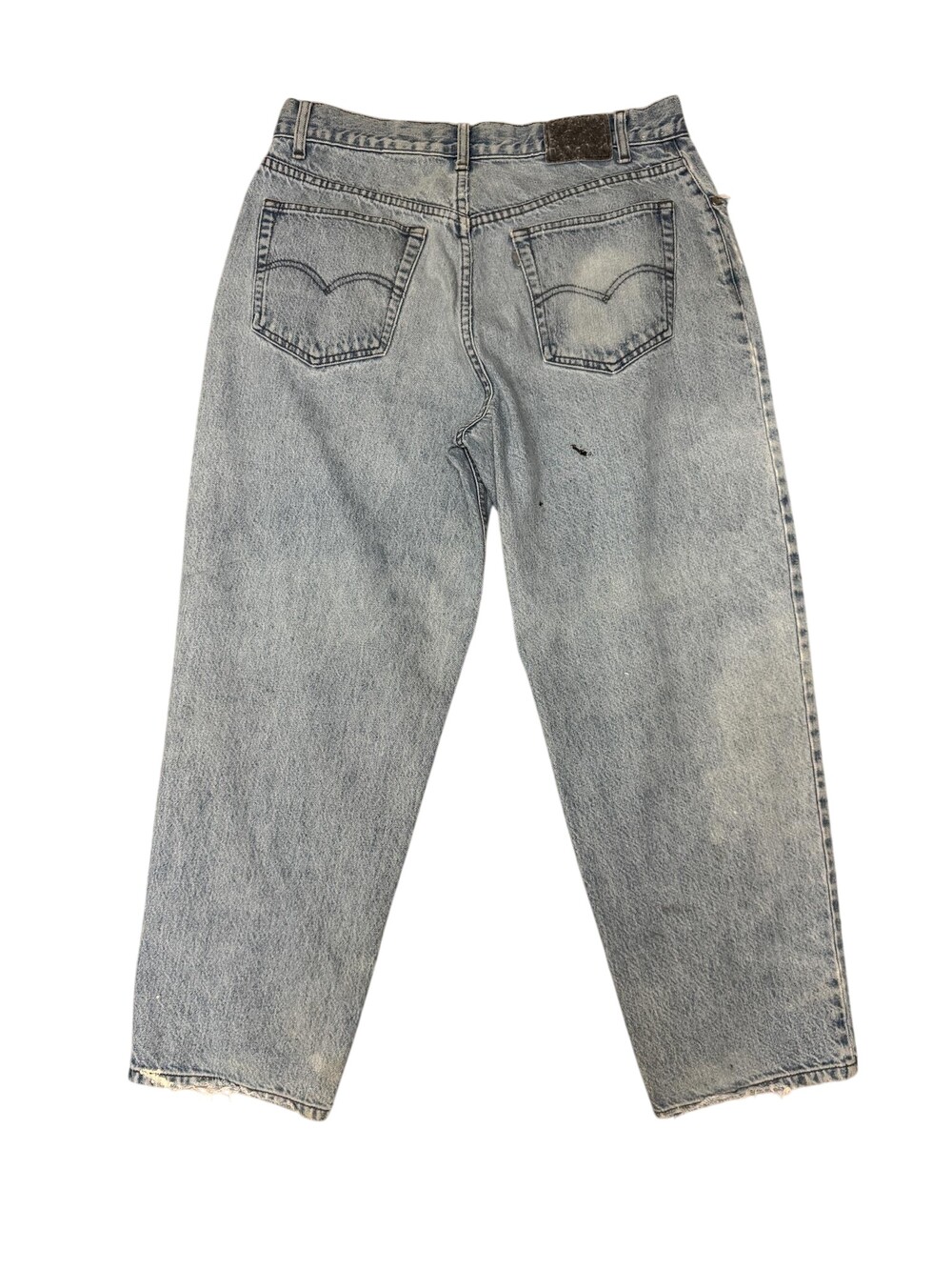 Vintage Levi's Silvertab Loose Jeans Mens 34x28 Light Wash Baggy Distressed 90s